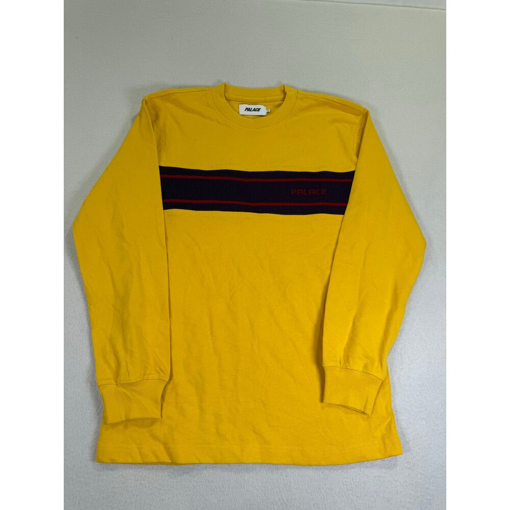 Palace Knit Block Long Sleeve Yellow Size S